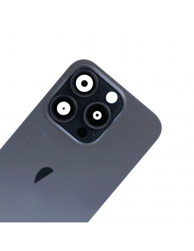 Tapa Trasera iPhone 15 Pro (Titanio Azul) (Lente Cristal de Zafiro) (OEM)