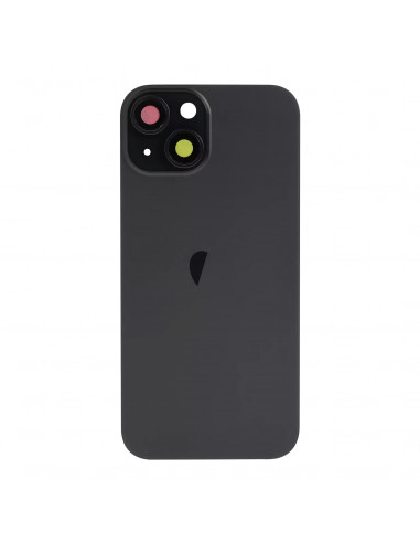 Tapa Trasera iPhone 15 (Negro) (Lente Cristal de Zafiro) (OEM)