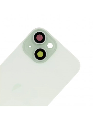 Tapa Trasera iPhone 15 (Verde) (Lente Cristal de Zafiro) (OEM)