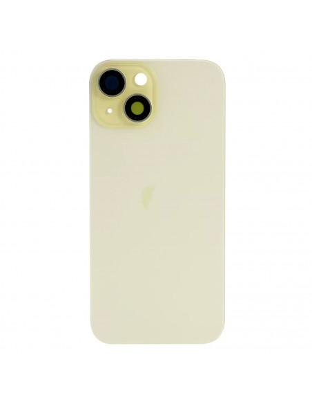 Tapa Trasera iPhone 15 (Amarillo) (Lente Cristal de Zafiro) (OEM) Tapa Trasera iPhone 15 (Amarillo) (Lente Cristal de Zafiro) (OEM)