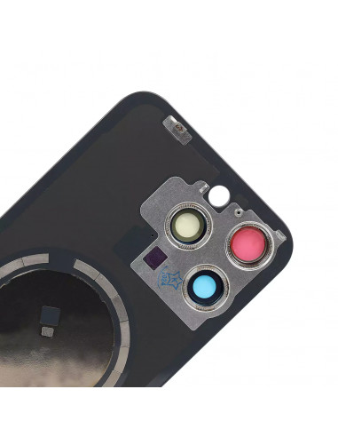 Tapa Trasera iPhone 15 Pro Max (Titanio Azul) (Lente Cristal de Zafiro) (OEM)