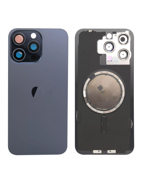 Tapa Trasera iPhone 15 Pro Max (Titanio Azul) (Lente Cristal de Zafiro) (OEM) Tapa Trasera iPhone 15 Pro Max (Titanio Azul) (Lente Cristal de Zafiro) (OEM)