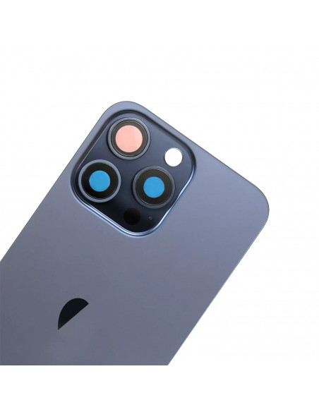 Tapa Trasera iPhone 15 Pro Max (Titanio Azul) (Lente Cristal de Zafiro) (OEM) Tapa Trasera iPhone 15 Pro Max (Titanio Azul) (Lente Cristal de Zafiro) (OEM)