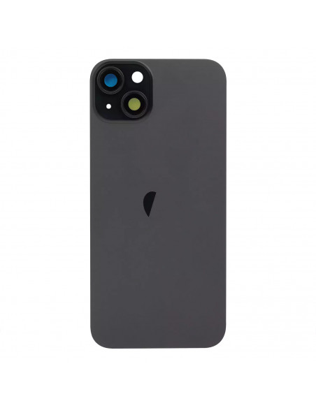 Tapa Trasera iPhone 15 Plus (Negro) (Lente Cristal de Zafiro) (OEM)