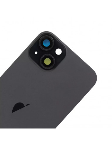 Tapa Trasera iPhone 15 Plus (Negro) (Lente Cristal de Zafiro) (OEM)