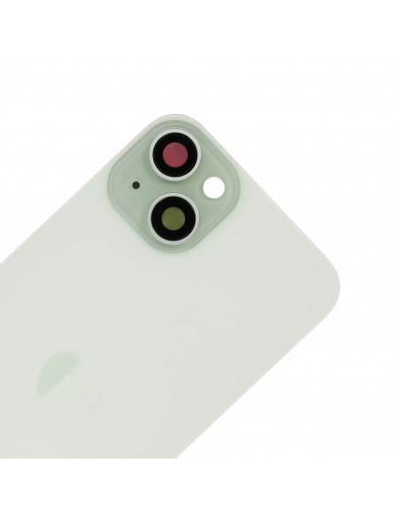 Tapa Trasera iPhone 15 Plus (Verde) (Lente Cristal de Zafiro) (OEM)