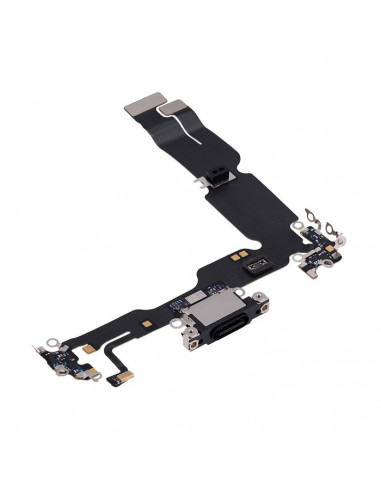Conector de carga iPhone 15 Plus (Negro) (Original)
