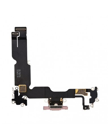 Conector de carga iPhone 15 Plus (Rosa) (Original)