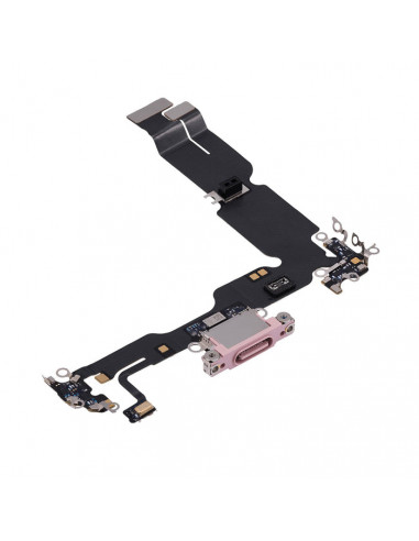 Conector de carga iPhone 15 Plus (Rosa) (Original)