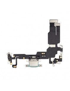 Flex de carga micrófono iPhone 15 (Original) (Verde)
