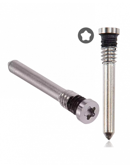 Tornillos inferiores iPhone 16 / 16 Plus / 16 Pro / 16 Pro Max (Plata) (Original)