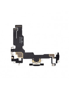 Flex de carga micrófono iPhone 15 (Original) (Negro) 2