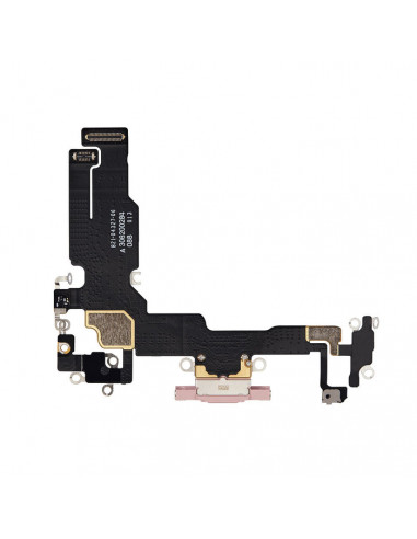 Flex de carga micrófono iPhone 15 (Original) (Rosa)