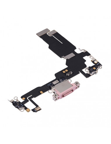 Flex de carga micrófono iPhone 15 (Original) (Rosa)