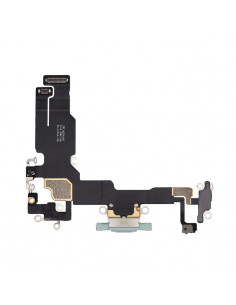 Flex de carga micrófono iPhone 15 (Original) (Azul) 2