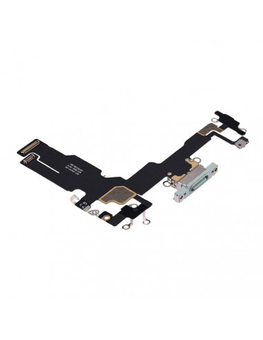 Flex de carga micrófono iPhone 15 (Original) (Azul)