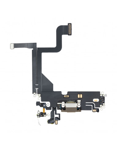 Flex de carga micrófono iPhone 13 Pro (Oro) (Original)