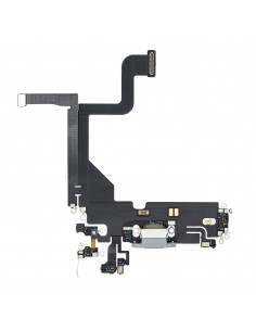 Flex de carga micrófono iPhone 13 Pro (Plata) (Original)