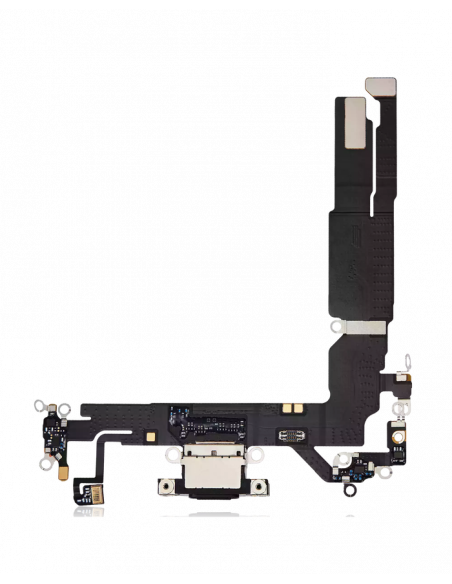 Flex de Carga micrófono iPhone 16 (Negro) (Original)