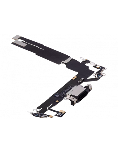 Flex de Carga micrófono iPhone 16 (Negro) (Original)