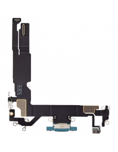 Flex de Carga micrófono iPhone 16 (Verde Azulado) (Original) 2