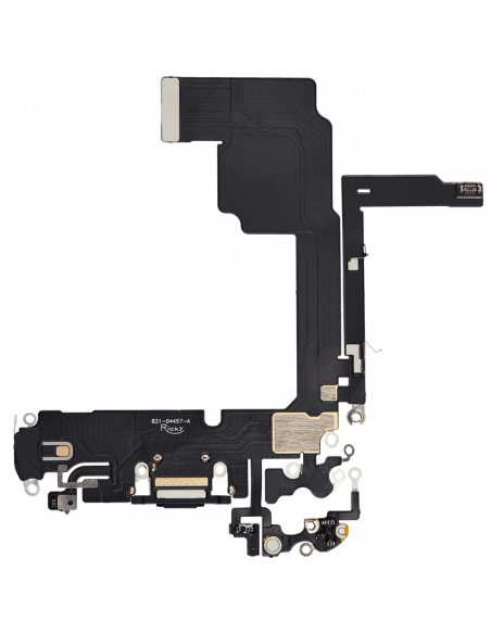 Flex de Carga micrófono iPhone 15 Pro (Titanio Negro) (Original)