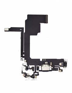 Flex de Carga micrófono iPhone 15 Pro (Titanio Negro) (Original)