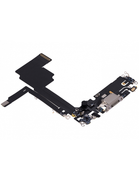 Flex de Carga micrófono iPhone 15 Pro (Titanio Natural) (Original)