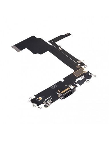 Flex de Carga micrófono iPhone 15 Pro Max (Titanio Negro) (Original)