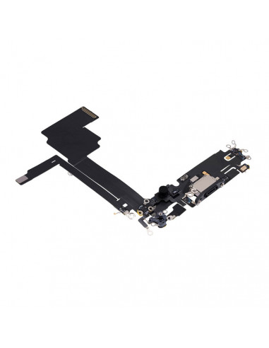 Flex de Carga micrófono iPhone 15 Pro Max (Titanio Negro) (Original)