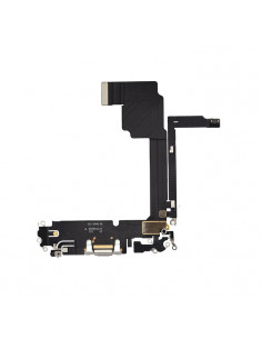 Flex de Carga micrófono iPhone 15 Pro Max (Titanio Blanco) (Original) 2