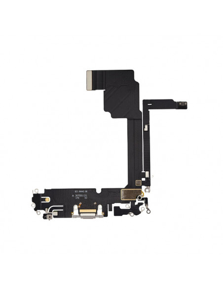 Flex de Carga micrófono iPhone 15 Pro Max (Titanio Blanco) (Original)