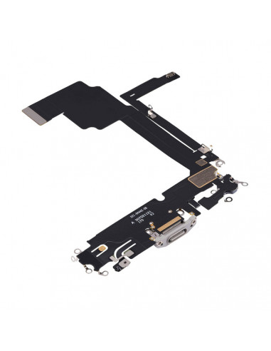 Flex de Carga micrófono iPhone 15 Pro Max (Titanio Blanco) (Original)