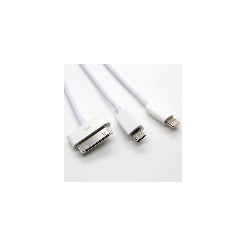 Cable iPhone 3 En 1