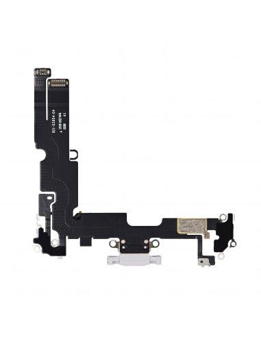 Flex de Carga micrófono iPhone  14 Plus (Blanco) (Original)