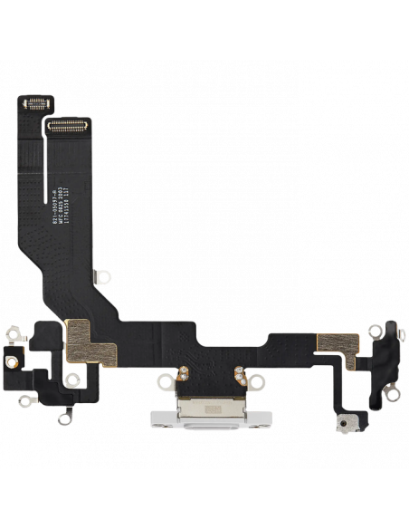 Flex de Carga micrófono iPhone 16e (Blanco) (Original)
