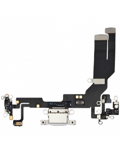 Flex de Carga micrófono iPhone 16e (Blanco) (Original)