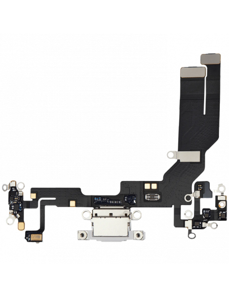 Flex de Carga micrófono iPhone 16e (Blanco) (Original)