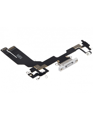 Flex de Carga micrófono iPhone 16e (Blanco) (Original)