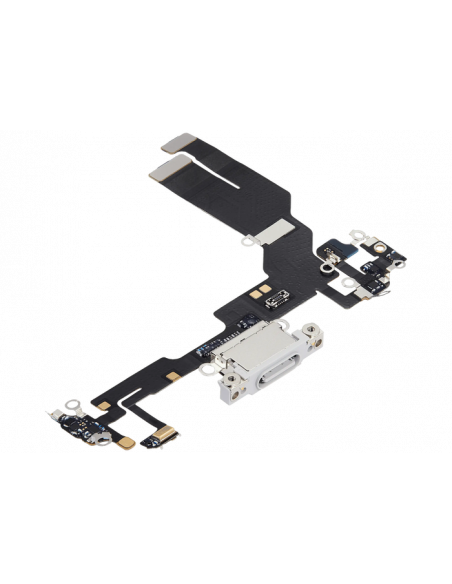 Flex de Carga micrófono iPhone 16e (Blanco) (Original)