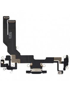 Flex de Carga micrófono iPhone 16e (Negro) (Original) 2